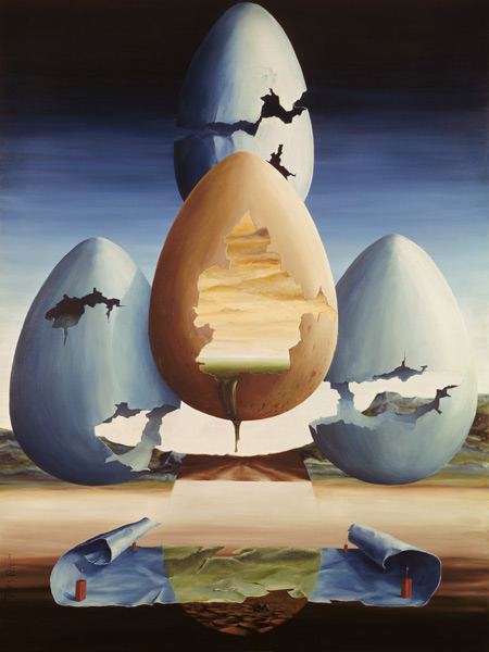 Eggs, 1971 (oil on canvas)  van Trevor  Neal