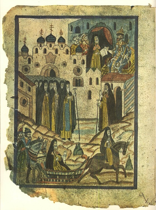 Story of the Solovetsky Monastery Uprising (Facsimile of an Illuminated Manuscript) van Unbekannter Künstler