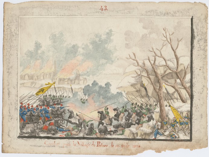 The Battle of Patnos on October 1828 van Unbekannter Künstler