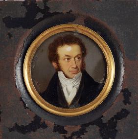 Portrait of the author Alexander S. Pushkin (1799-1837)