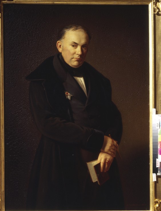 Portrait of the poet Vasily Zhukovsky (1783-1852) van Unbekannter Künstler