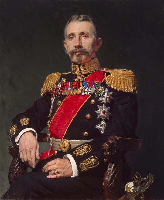 Portrait of Admiral Alexander Ivanovich Rusin (1861-1956) van Unbekannter Künstler
