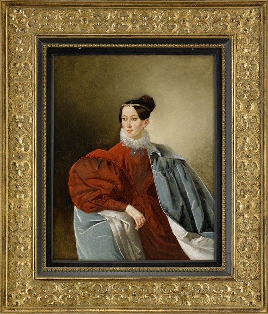 Portrait of Countess Yelizaveta Ivanovna Kropotkina (1803-1836), née Dorokhova van Unbekannter Künstler