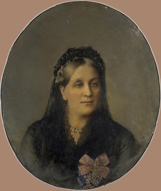 Portrait of Princess Maria Alexandrovna Dolgorukaya, née Apraxina (1816-1892) van Unbekannter Künstler