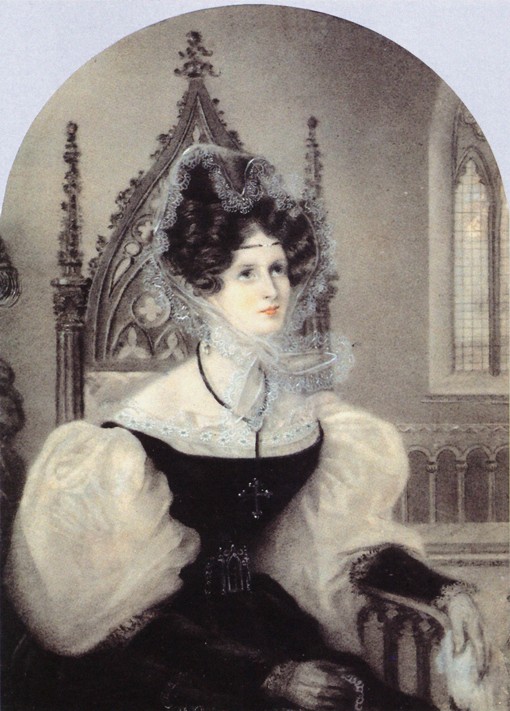 Portrait of Princess Zinaida Alexandrovna Volkonskaya (1792-1862) van Unbekannter Künstler