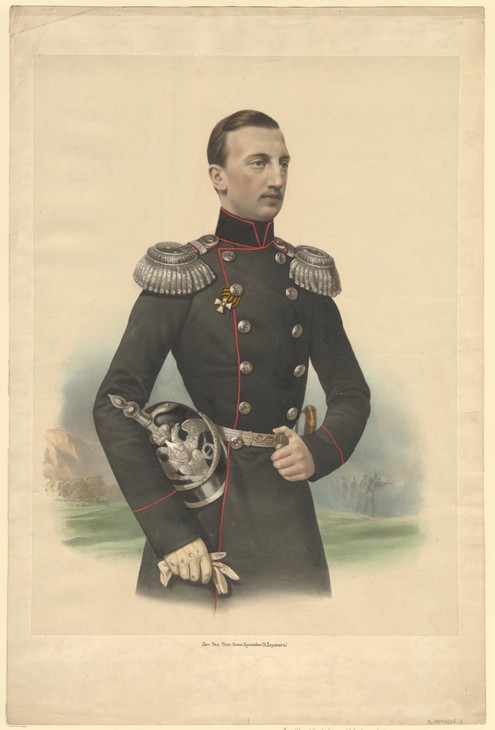 Portrait of Grand Duke Nikolai Nikolayevich of Russia (1831–1891) van Unbekannter Künstler