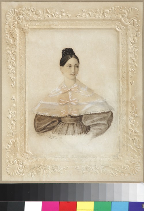 Portrait of Ekaterina Alexandrovna Sverbeeva, née Princess Shcherbatova van Unbekannter Künstler