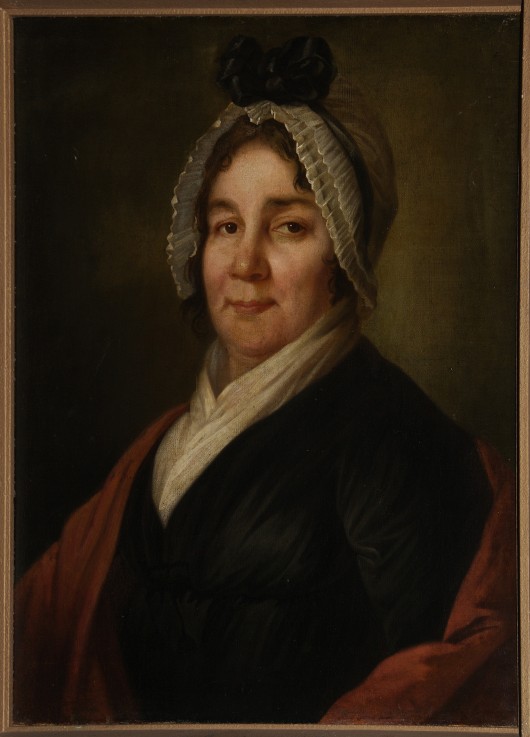 Portrait of Lyubov Petrovna Bakunina, née Countess Myshetskaya (1738-1814) van Unbekannter Künstler