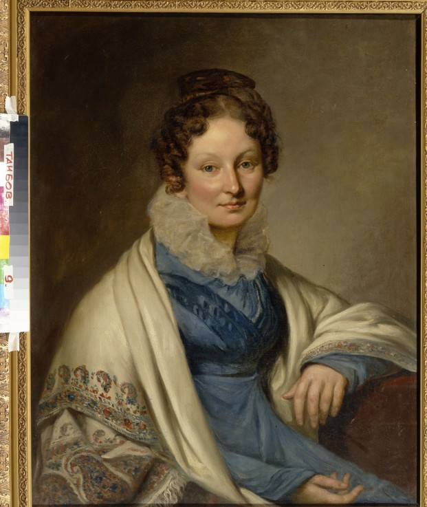 Portrait of Sophia Ivanovna Boratynskaya (1797-1862) van Unbekannter Künstler