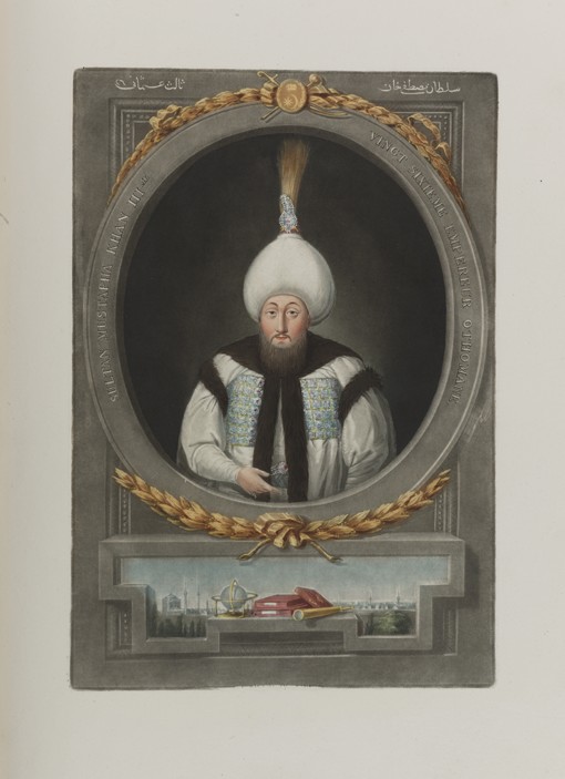 Portrait of Sultan Mustafa III (1717-1774) van Unbekannter Künstler