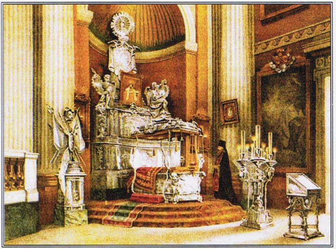 The shrine of Saint Alexander Nevsky van Unbekannter Künstler