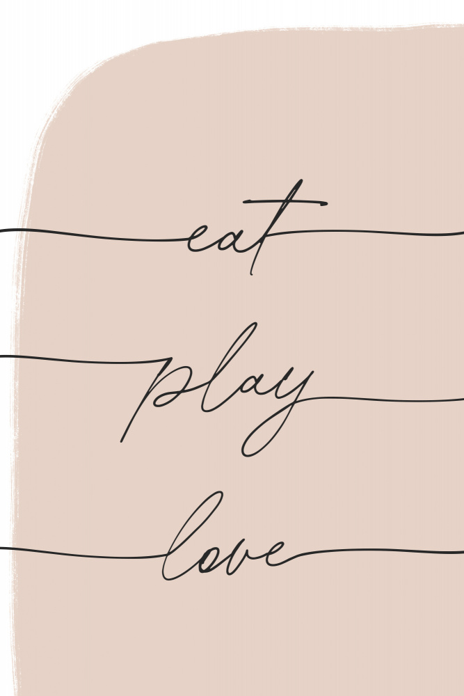 Eat Play Love van uplusmestudio