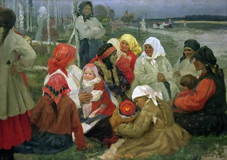 Peasant Women van Vassa Epifanova