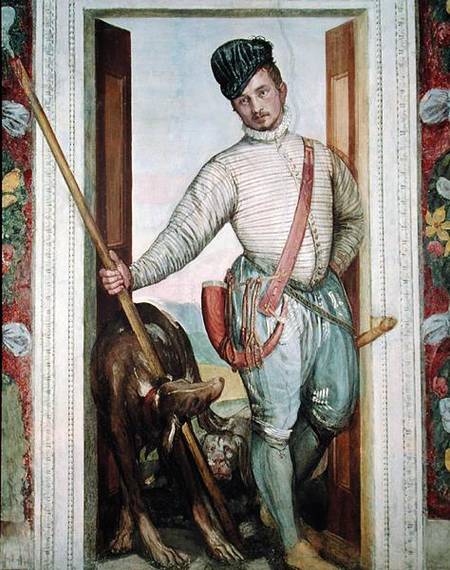 Self Portrait in Hunting Costume van Veronese, Paolo (eigentl. Paolo Caliari)