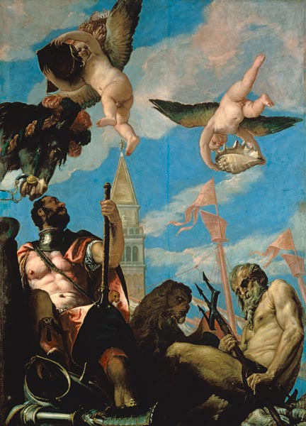 Veronese / Mars and Neptune van Veronese, Paolo (eigentl. Paolo Caliari)