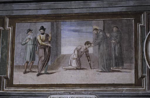 Der Heilige Franziskus heilt einen Krueppel van Vetralla Latium