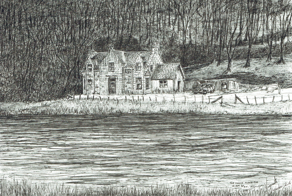 house across the river Spey van Vincent Alexander Booth