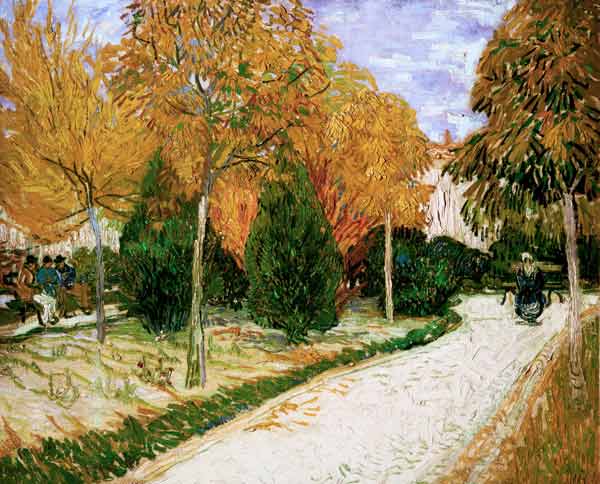 van Gogh / Autumnal Garden / 1888 van Vincent van Gogh