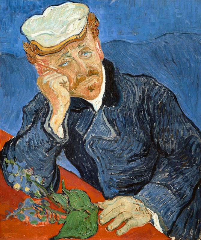 Portret van  Dr. Paul Gachet 1890 Vincent van Gogh van Vincent van Gogh