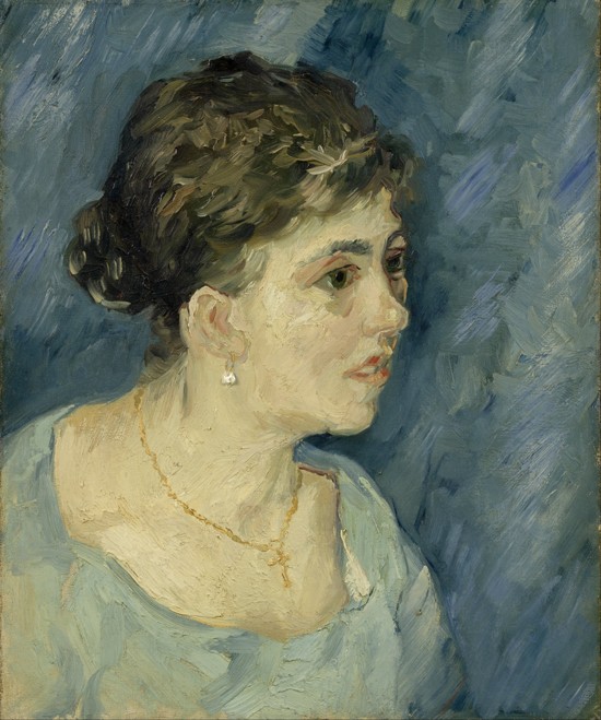 Portrait of a Lady in Blue van Vincent van Gogh