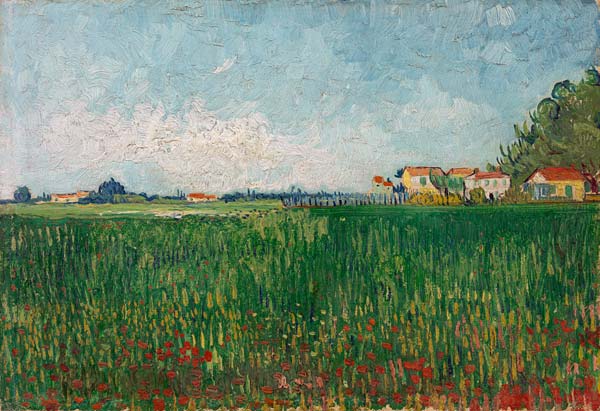 Veld met papavers van Vincent van Gogh