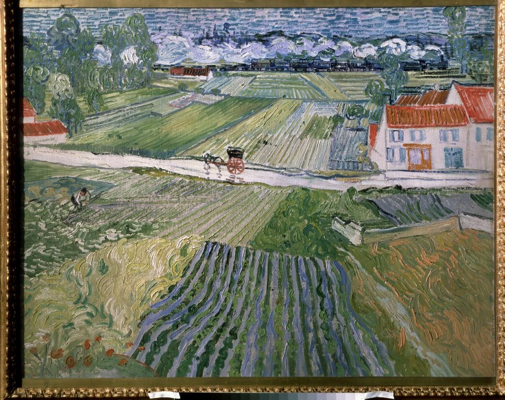 Landscape at Auvers after rain van Vincent van Gogh