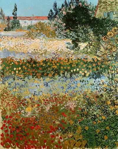 Bloementuin  - Vincent  van Gogh