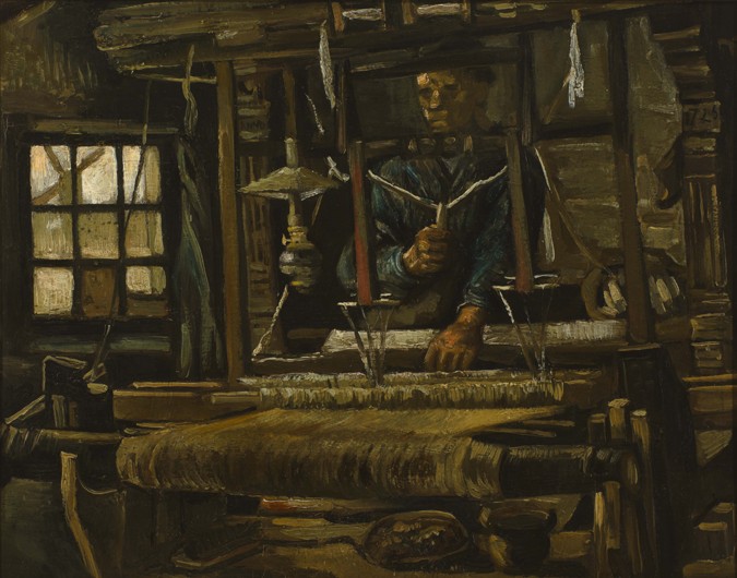 A Weaver's Cottage van Vincent van Gogh