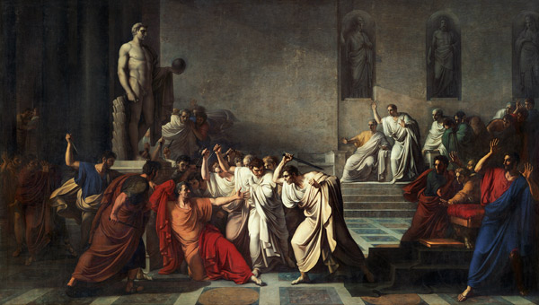 The Death of Julius Caesar van Vincenzo Camuccini