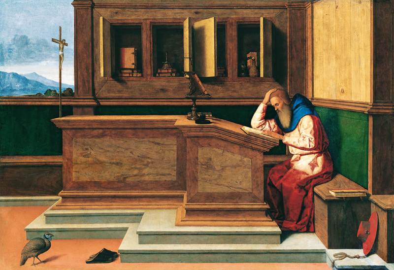 Saint Jerome in His Study van Vincenzo Catena