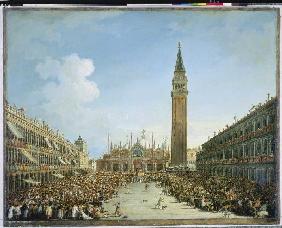 Festzug auf der Piazza San Marco in Venedig