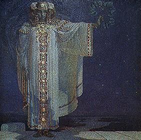 Die Prophetin Libuse (Königin von Böhmen 700-738) van Vitezlav Karel Masek