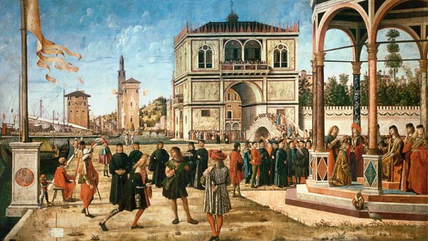 The Story of St. Ursula, the Repatriation of the English Ambassadors van Vittore Carpaccio