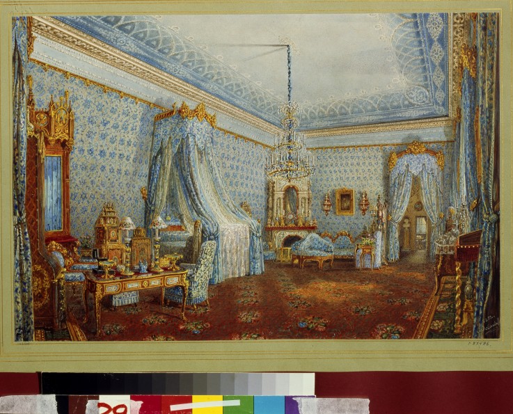The Bedroom in the Yusupov Palace in St. Petersburg van Wassili Sadownikow