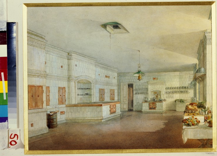 The kitchen in the Yusupov Palace in St. Petersburg van Wassili Sadownikow