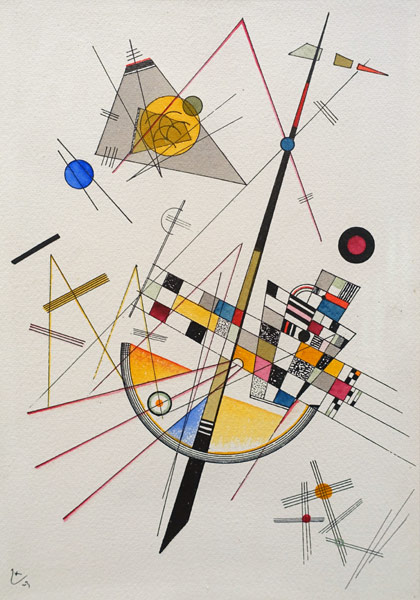 Delicate Tension - Wassily Kandinsky van Wassily Kandinsky