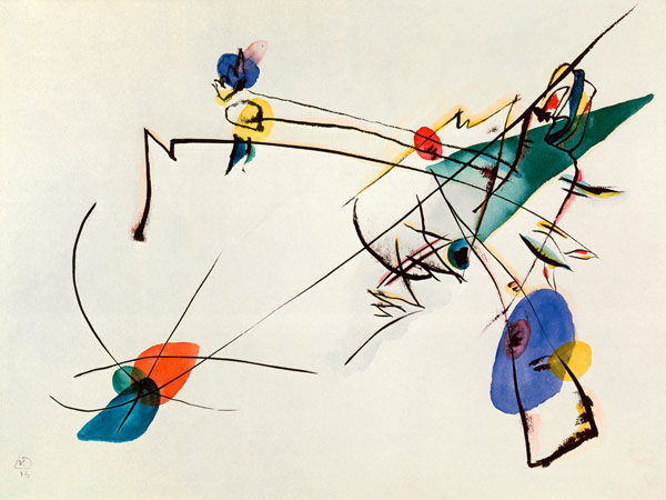 Simple Watercolour van Wassily Kandinsky