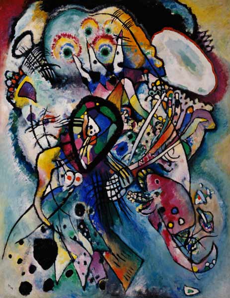 Zwei Ovale van Wassily Kandinsky