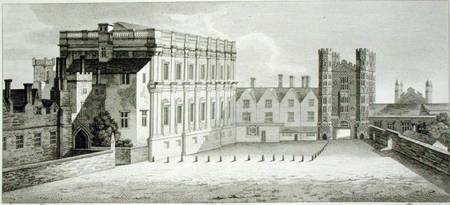 The Palace of Whitehall, from a drawing in the Pepysian Library, Cambridge van Wenceslaus Hollar