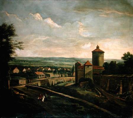 View of Nuremberg, Summer van Wilhelm von Bemmel