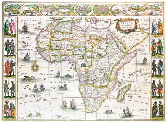 Africa Nova, c.1617 van Willem Blaeu