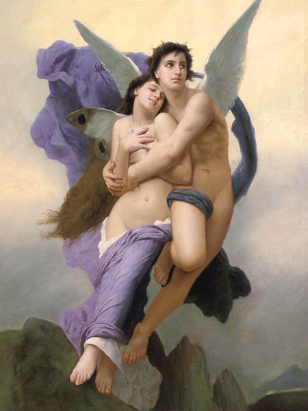 Die Entführung der Psyche van William Adolphe Bouguereau