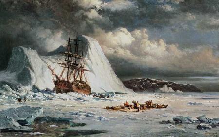 Icebound Ship