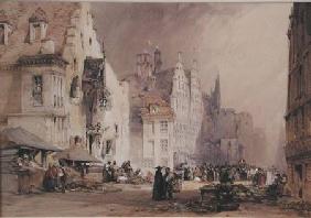 A Street Market in Ghent