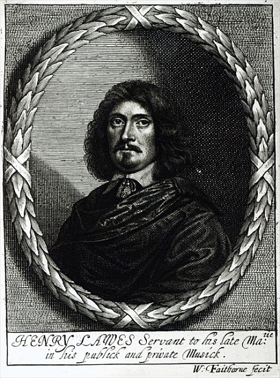 Henry Lawes (1596-1662) van William Faithorne