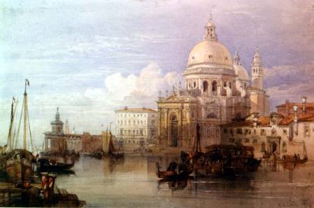 Santa Maria della Salute from the Grand Canal, Venice van William Leighton Leitch