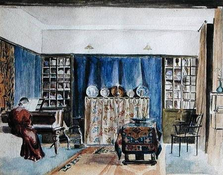 Interior of Kelmscott Manor van William  Morris