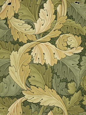 Wallpaper Design with Acanthus/Woodland colours, 1875 van William  Morris