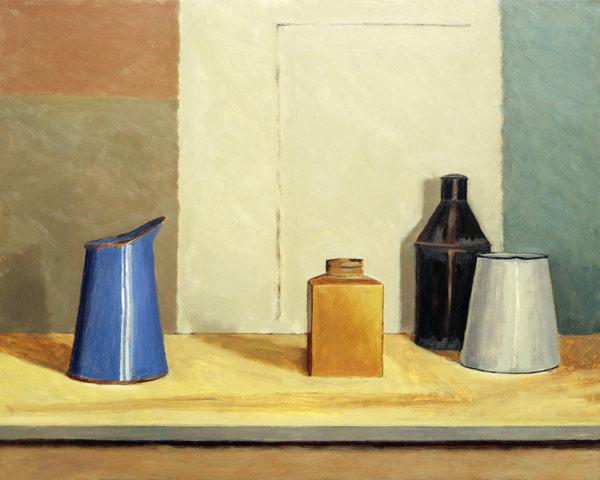 Blue Jug Alone (oil on board) 