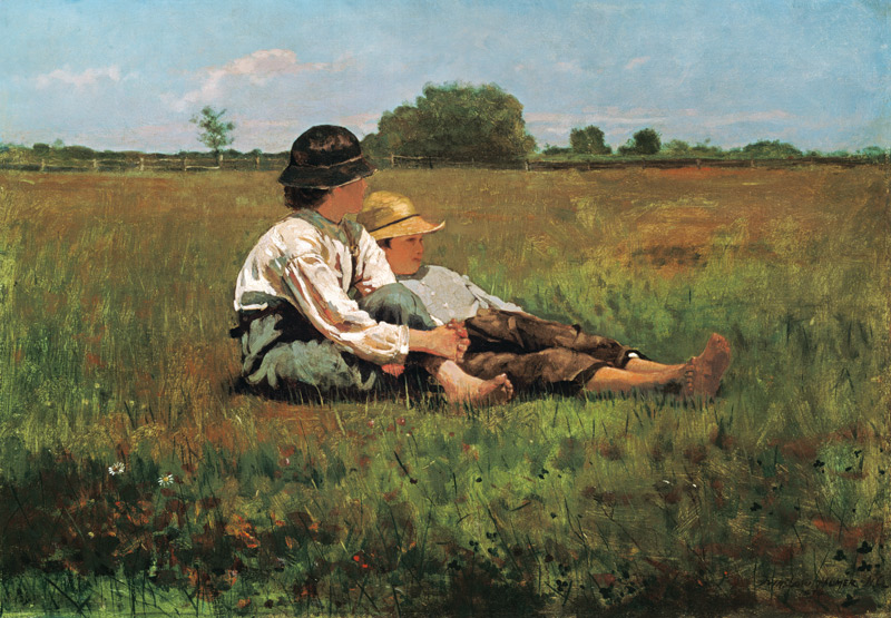 Boys in a Pasture van Winslow Homer